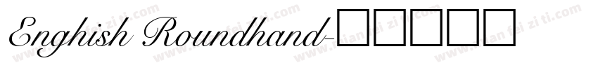 Enghish Roundhand字体转换